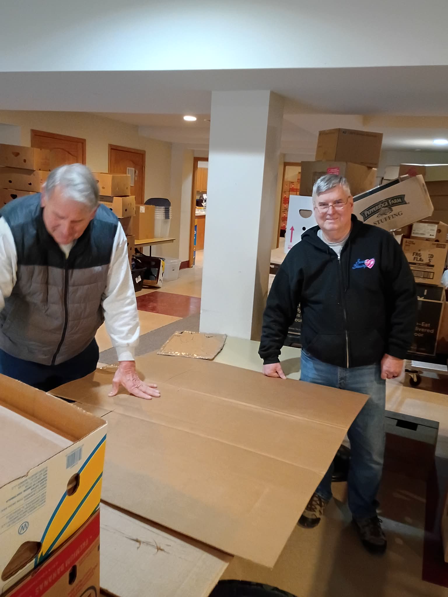 Volunteers Kevin and Chris!